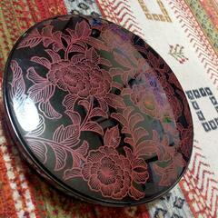 和風デザイン 蓋付き茶ひつ 直径25cm