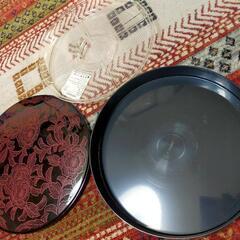 和風デザイン 蓋付き茶ひつ 直径25cmの画像