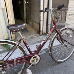【不具合あり】 自転車 Fresh Town 26インチ シティ...