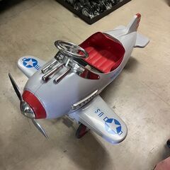 【D-361】飛行機ペダルカー レアアイテム レトロ品 中古 激安 