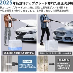 高圧洗浄機【洗車プロ吉野先生監修】強化8MPa高圧洗浄機 コードレスの画像