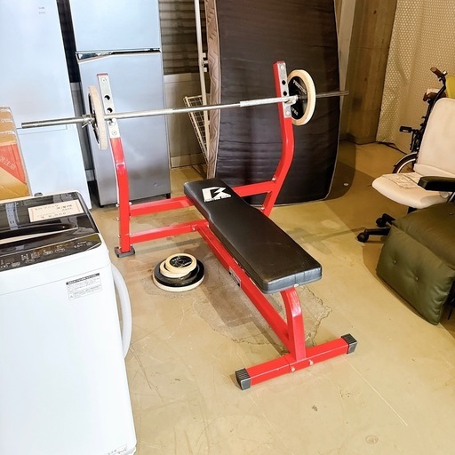 ファイティングロード プレスベンチ ダンベル付き