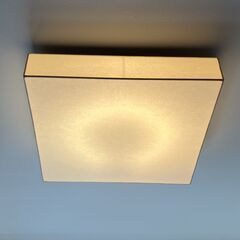 無印良品　強化和紙シェード角型シーリングライト（電灯付き）