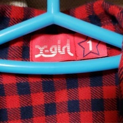 X-girl  チェックシャツの画像