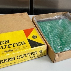 King GREEN CUTTER サイズ カビネ ( 2L判 ) 箱入り 裁断機 ペーパーカッター 裁断テスト済 浅沼商会 中古品 ④の画像