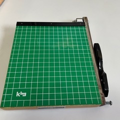 King GREEN CUTTER サイズ カビネ ( 2L判 ) 箱入り 裁断機 ペーパーカッター 裁断テスト済 浅沼商会 中古品 ④の画像