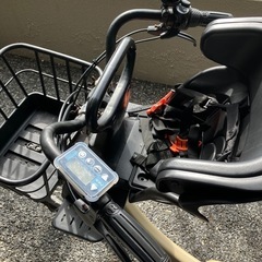 2-3人乗りok電動自転車YAMAHA  バディ　前後ろ子供乗せ可能⭕️オプション、幼児ヘルメット付きの画像