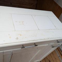 お譲りします　ゴミ箱中古白45リットル対応の画像