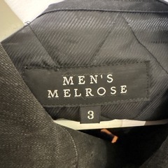 MEN'S MELROSE ダークグレー トレンチコート　無地　Mの画像