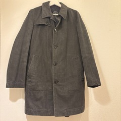 MEN'S MELROSE ダークグレー トレンチコート　無地　M