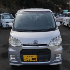 (6335)　9.8万　H22(2010)年　ダイハツ タントエグゼ カスタムRS　※現状販売(保証なし)　AT　ナビ、ETC付  エアコン、リアダンパー×　　シルバー　走行82,696KMの画像
