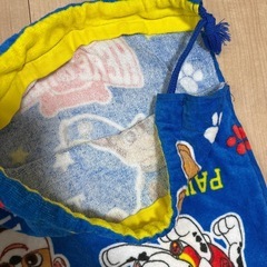 ハンドメイド　パウパトロール　巾着　バッグ　お着替え入れの画像