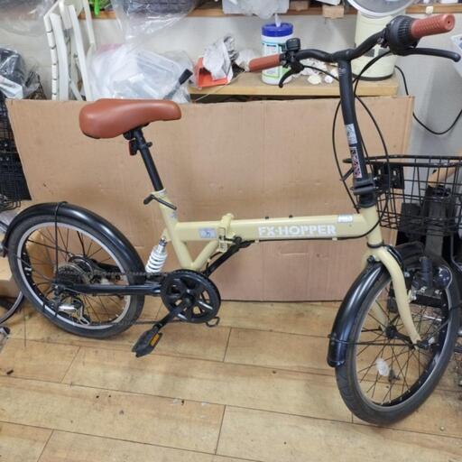 [受渡し完了しました] 20インチ 折り畳み自転車 6段変速 サスペンション付