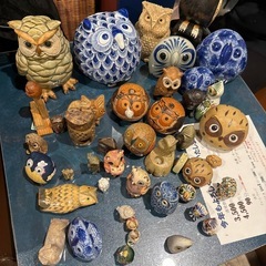 フクロウの置物