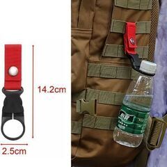 ペットボトルホルダー/ワンタッチバックル2個セット（新品）の画像