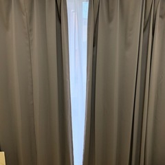 【カーテン】幅150cm×丈178cm（4枚セット）色：ブラウンの画像