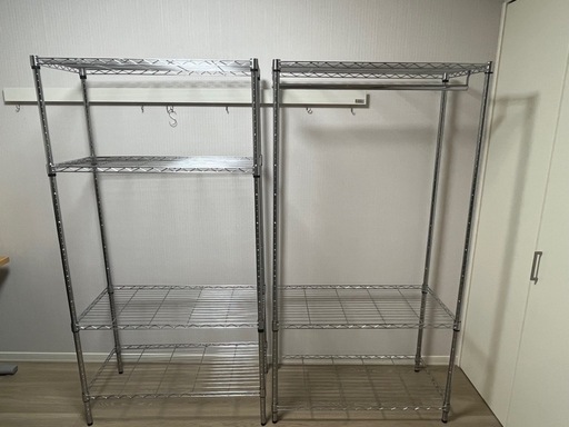 決定済み　\nメタルラック、スチールラック取りに来てください