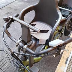 自転車　チャイルドシート前