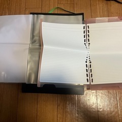 二つ折りリングノート&クリアファイルの画像