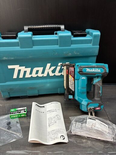【中古】マキタ　40Vmax充電式ピンタッカ　PT001G　ケース・付属品付き【ハンズクラフト熊本けやき通り店】