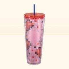 スタバ　タンブラー　ハートピクセル