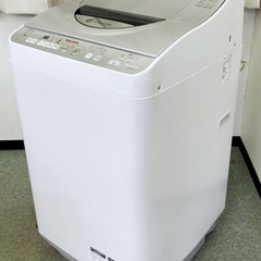 (送料無料) 洗濯・乾燥機 洗5.5kg 乾3kg 温風で完全乾燥 Sharp Ag+イオン ④の画像