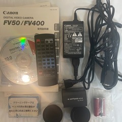 【動作良好】Canon FV50 ビデオカメラ キット 22倍ズームの画像