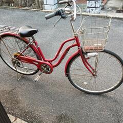 お話中　変速ギア付き　婦人自転車