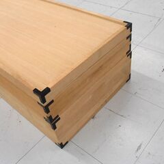 桐箱 2段 着物収納ケース 桐たんす 幅91x奥行42x高さ27cm 衣装箱 苫小牧西店の画像