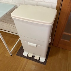 2段ゴミ箱　ペダル付