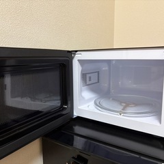 ニトリ　電子レンジ　ブラック　西日本専用の画像