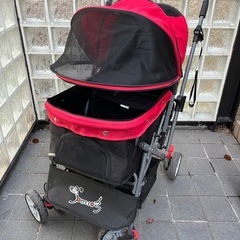 美品！ペットカートpettom バギー　多頭 　