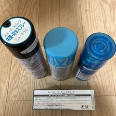防水スプレー、消臭スプレー、レザークリームの画像
