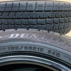組み換え工賃込み❄️超絶バリ山スタッドレス185/60R15 ダンロップ4本セットの画像
