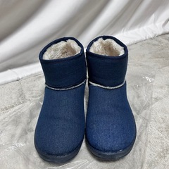 デニムショートブーツ