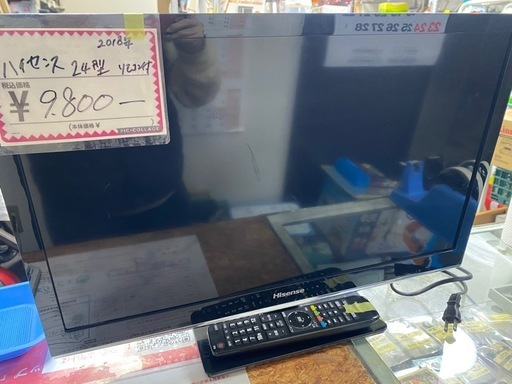 ハイセンス　LED液晶テレビ　2018年製　24型