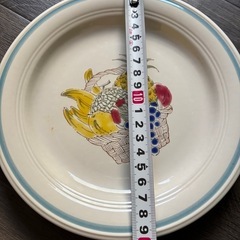 【新品未使用】お皿5枚セット！果物イラストの画像