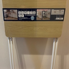 山善　折りたたみハイテーブル　YAMAZENの画像