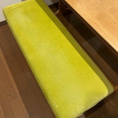 ※決定済【無印良品】ベンチ１カバー・グリーン(リビングでもダイニングでもつかえるシリーズ)の画像