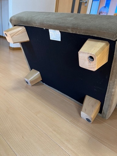 GREIG(グレイグ)カバーリングオットマン カーキ unico ウニコ◇GREIG クレイグ カーキ カバーリングソファー 2.5