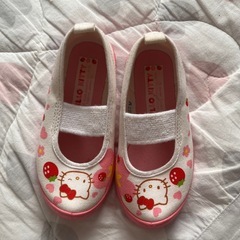 上履き　キティちゃん　女の子　幼稚園の画像