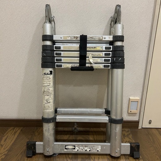 アルミ伸縮脚立はしご　業務用　屋根　木登り高所作業
