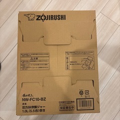 新品未使用！！狙い目！象印　極め炊きIH炊飯ジャー　NW-FC10-BZの画像