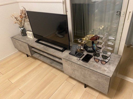 【譲り先決定】RASIK テレビ台　ストーングレー　人気商品