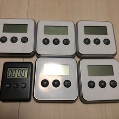 ストップウォッチ（6個セット）百均の画像