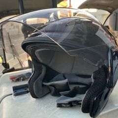 中古ヘルメット　セミジェットヘルメット M-520 フリー　 ブラック　マルシン工業の画像
