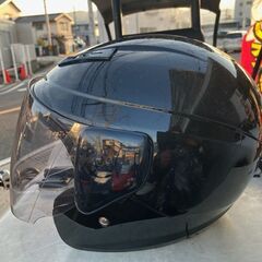 中古ヘルメット　セミジェットヘルメット M-520 フリー　 ブラック　マルシン工業の画像