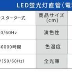 【LED蛍光灯4本】 20w形 直管 580mm グロー式 工事不要 昼白色の画像