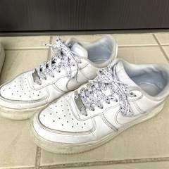 【お得２足セット】NIKE エアフォース1 AIR force 1 adidas Originals STAN SMITH スニーカー　セット　24cm スタンスミス　レディースの画像