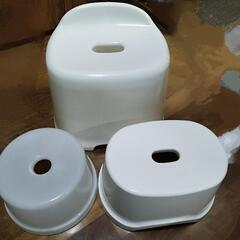 風呂　椅子　プラスチック製　３種類セットの画像